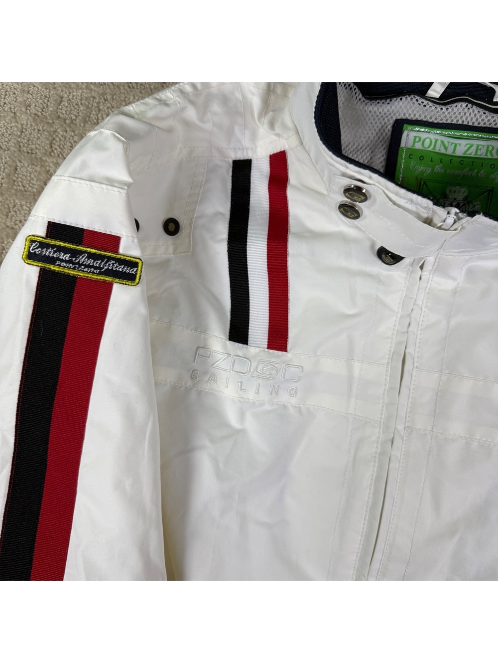 Point Zero White Racing Style Jacket L - Picture 9 of 11